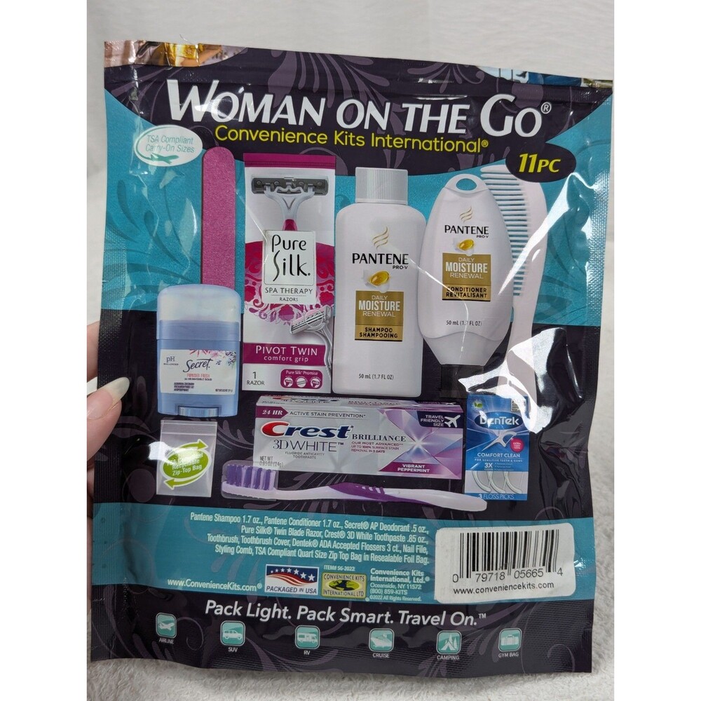 Convenience Travel Kits International - Woman On The Go - 11 Piece